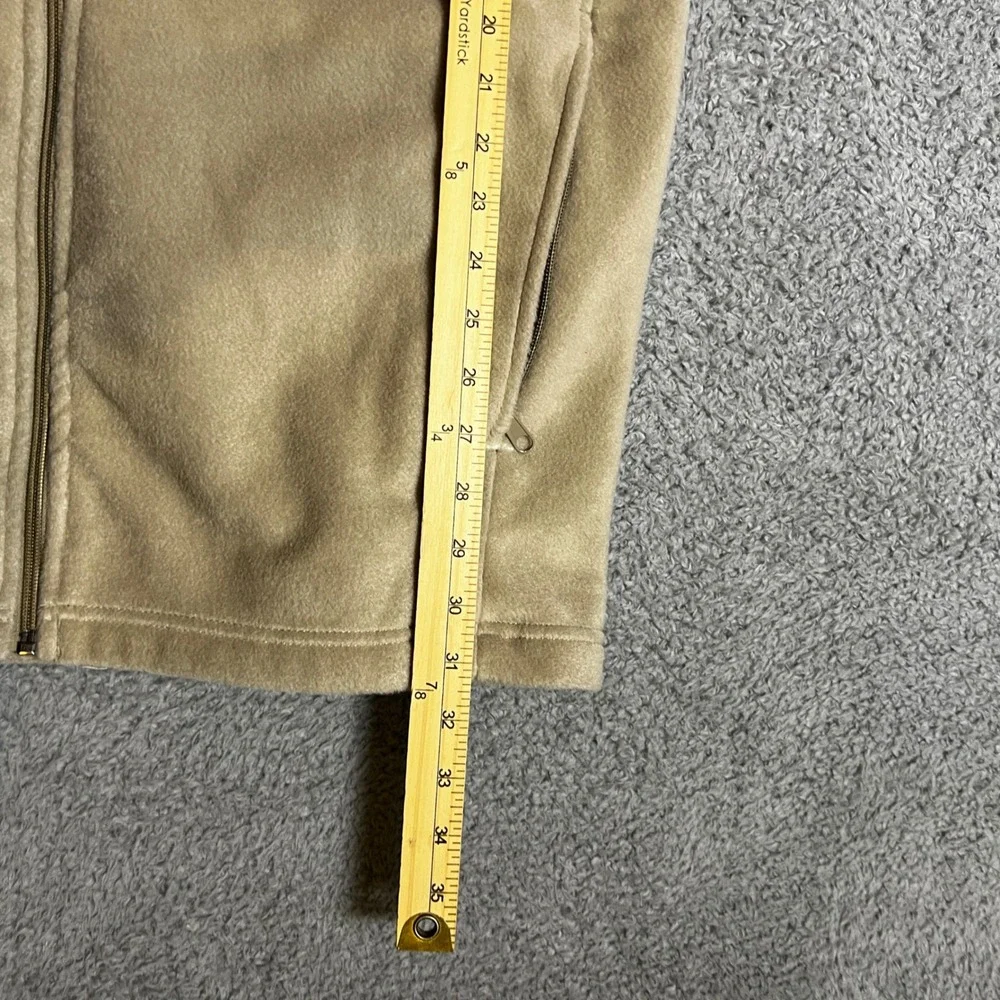 Columbia Vest Mens 2XT Granite Mountain Tan Fleece Full‎ Zip NEW Outdoo Office